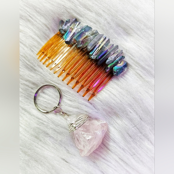 Handcrafted Accessories - Mini Crystal Crown & Keychain